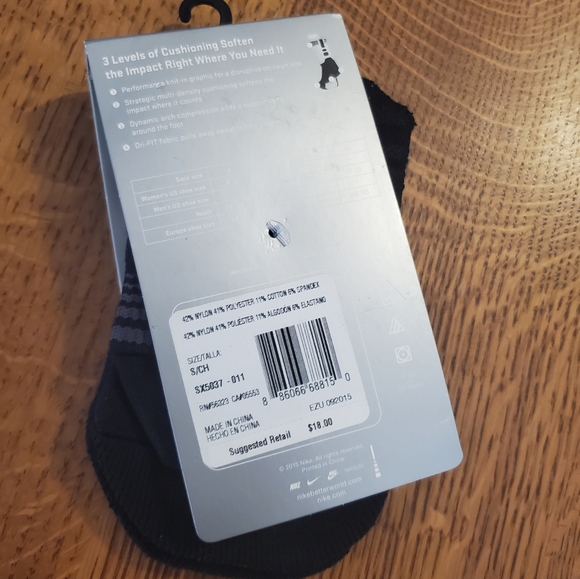 Nike Hyper Elite basketball socks - black /grey - Picture 3 of 4